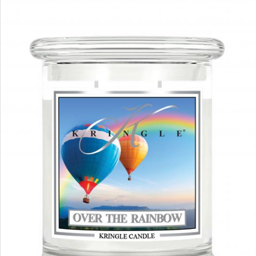  Kringle Candle - Over the Rainbow - średni, klasyczny słoik (411g) z 2 knotami Świeca zapachowa